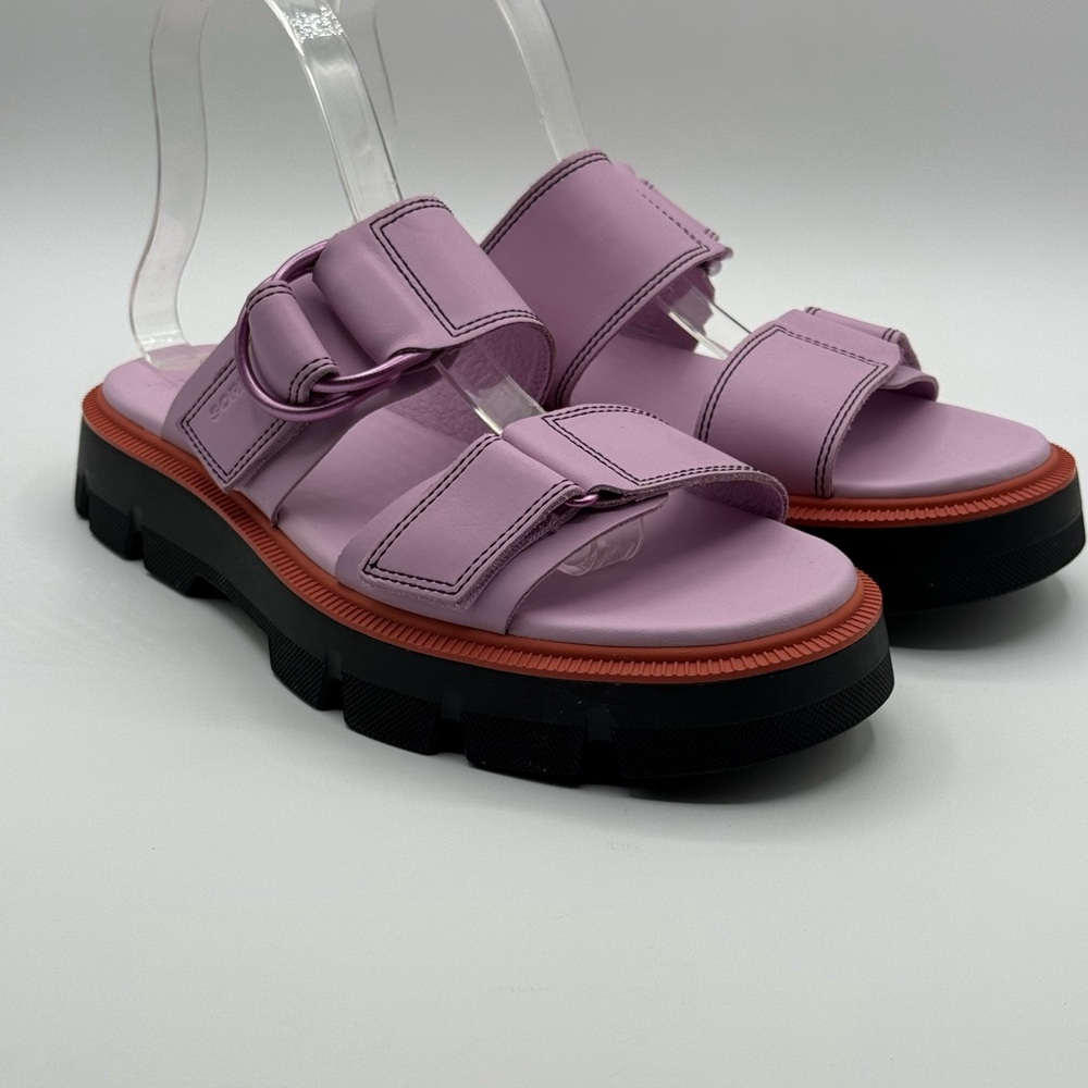 SOREL Rein CB Platform Slide Adjustable Hook & Loop Straps Sandal Size 9 - Picture 17 of 17